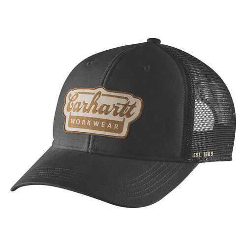 Carhartt Twill Mesh-back Script Cap Pet Black