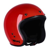 JETT Open-Face Helmet Flaming Red Gloss