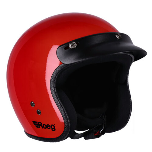 Roeg JETT Open-Face Helmet Flaming Red Gloss
