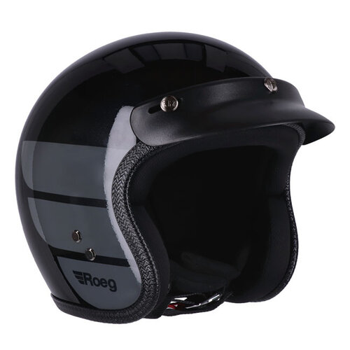 Roeg Casque jet JETT Wings avec visière amovible