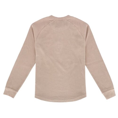 13½ Waffle Jersey Long Sleeve Shirt in Sand - Vintage Style