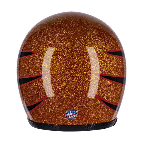 13½ Skull Bucket Helm Superior Metal Flake met ECE 22.06-certificering