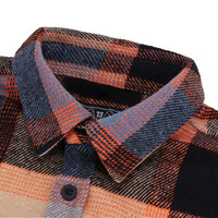 Steel Flannel Shirt in Oxblood - Heavyweight Cotton Construction