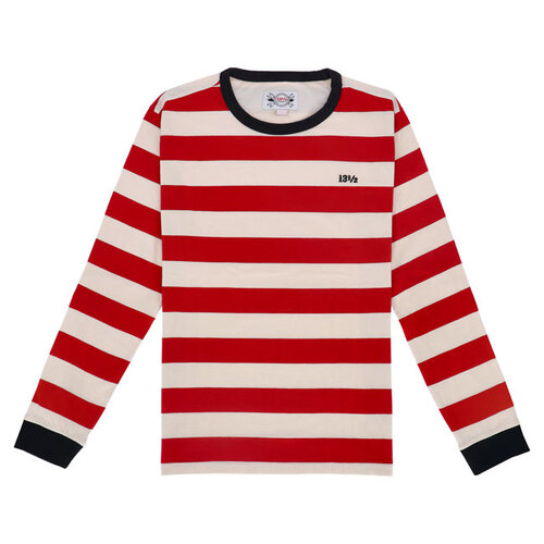 13½ TSR Long Sleeve T-Shirt in Red/White - Vintage Inspired Design
