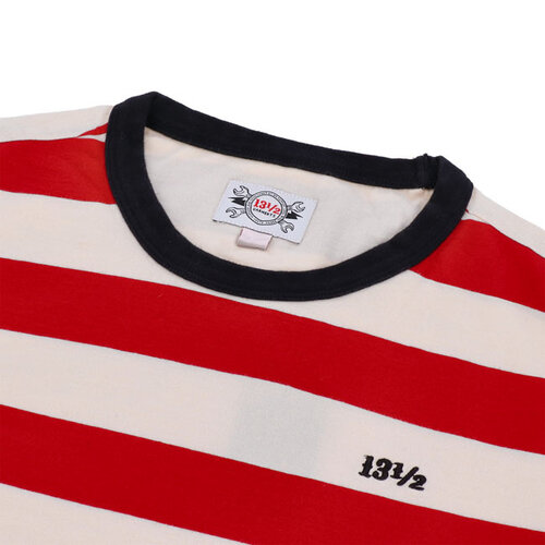13½ TSR Long Sleeve T-Shirt in Red/White - Vintage Inspired Design