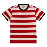 Camiseta TSR roja/blanca - Diseño de inspiración vintage