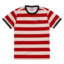 Camiseta TSR roja/blanca - Diseño de inspiración vintage