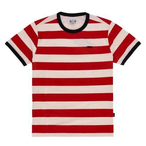 13½ T-shirt TSR rossa/bianca - Design di ispirazione vintage