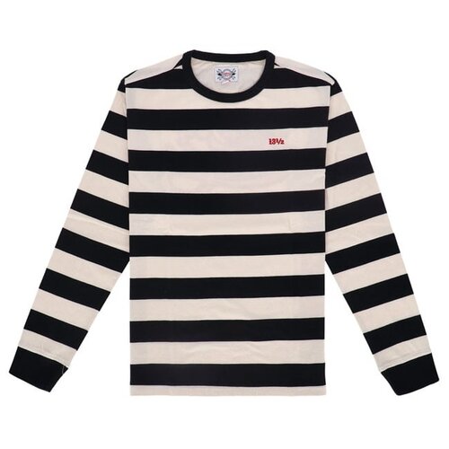 13½ KOC Langarmshirt in Schwarz/Weiß – 100 % Baumwolle mit auffälligem Aufdruck