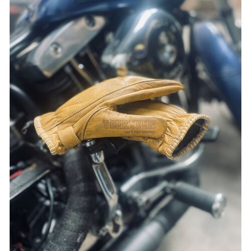 13½ Loud Ride Gloves in Yellow - Full Grain Cowhide, CE Approved