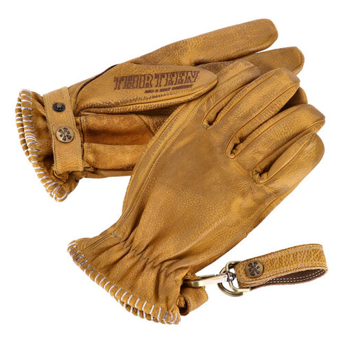 13½ Loud Ride Gloves in Yellow - Full Grain Cowhide, CE Approved