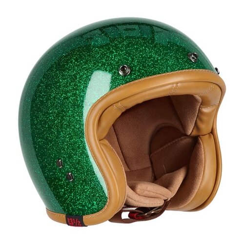 13½ Skull Bucket Helmet Lucky Clover met ECE 22.06-certificering.