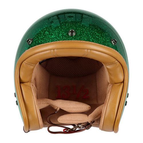 13½ Skull Bucket Helmet Lucky Clover with ECE 22.06 Certification