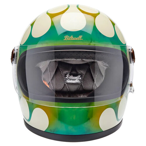 Biltwell Casco Gringo S x Born Free Collab - Carcasa ABS Slim, Visera Anti-Rayas Certificada CE