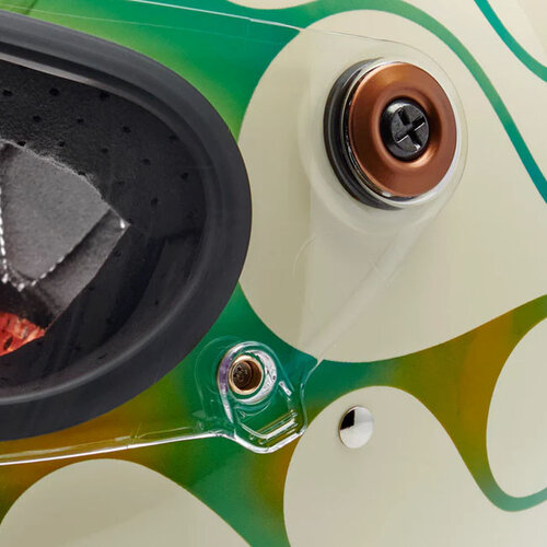 Biltwell Gringo S x Born Free Collab Helm - Slank ABS Schaal, CE Gecertificeerd Anti-Kras Vizier