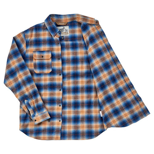 Biltwell HI Test Flannel Shirt Baja - Algodón Pesado con Botones de Acero Inoxidable