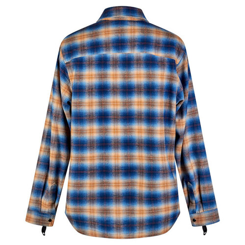 Biltwell HI Test Flannel Shirt Baja - Coton Lourd avec Boutons-Pression en Acier Inoxydable