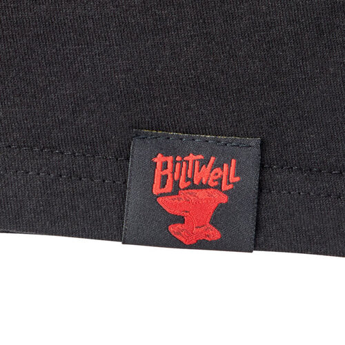 Biltwell Camiseta de Manga Larga Left Turn Negra - 100% Algodón, Corte Regular