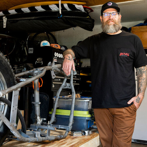 Biltwell Motorsickle T-Shirt Black - 100% Pre-Shrunk Cotton, Vintage Illustration Design