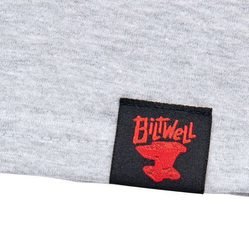 Biltwell T-Shirt Roost Sporty Gray - 100% Coton Précuit, Coupe Regular Durable
