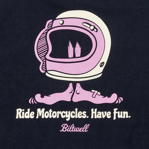 Biltwell Shorty T-Shirt Black - 100% Pre-Shrunk Cotton, Regular Fit