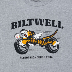 Tiger Langarm Graphit Shirt - 100% Vorbehandelte Baumwolle, Reguläre Passform