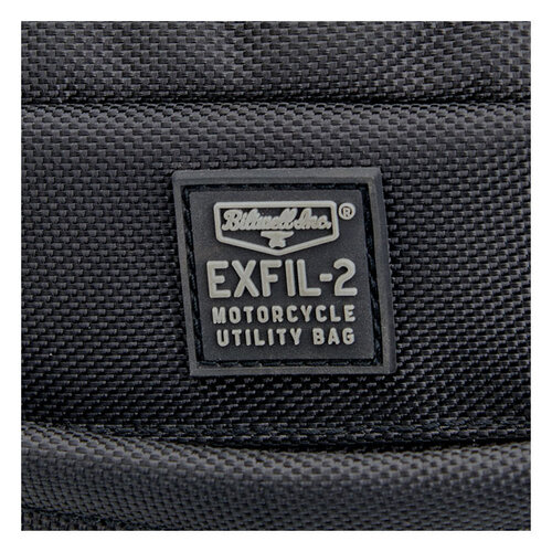 Biltwell Exfil-2 Mini Tank Bag Black - Compact Design with Touch-Screen Lid and Magnetic Attachment - Universal Fitment