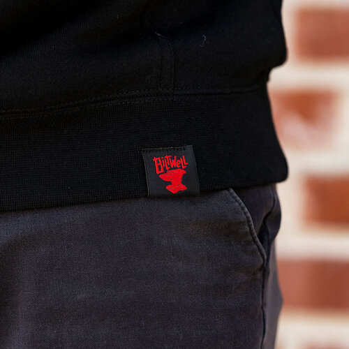 Biltwell Fast Cat Hoodie Black - Standard-Fit Medium-Weight Pullover, 80/20 Cotton/Polyester Blend Fleece