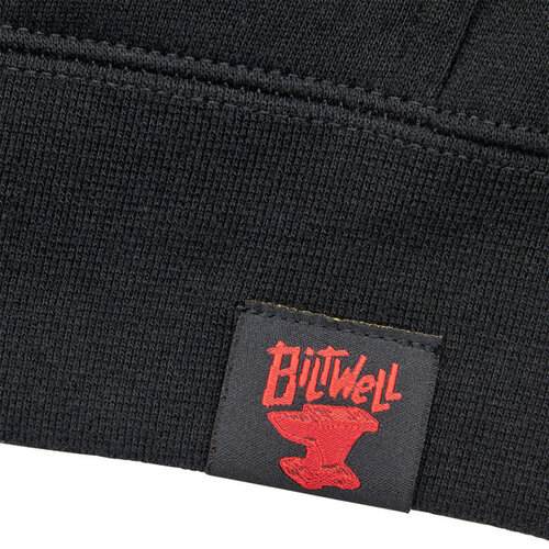 Biltwell Fast Cat Hoodie Nero - Pullover di Peso Medio con Vestibilità Standard, Fleece 80/20 Cotone/Poliestere