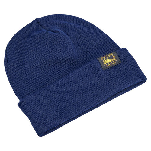 Biltwell Goods Beanie Navy - 97% Gerecycled Polyester, Klassiek Ontwerp