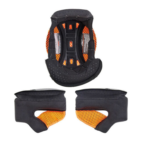 Biltwell Forro de Casco Gringo / S / SV 22.06 con Almohadillas - Detalles de Costura en Diamante Contrastante