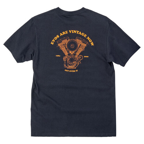 Biltwell Evolution T-Shirt Schwarz - 100% Vorbehandelte Baumwolle, Regular Fit