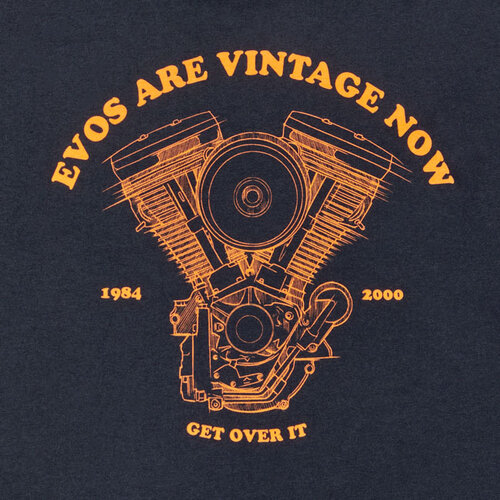 Biltwell T-Shirt Evolution Nera - 100% Cotone Prelavato, Vestibilità Regolare