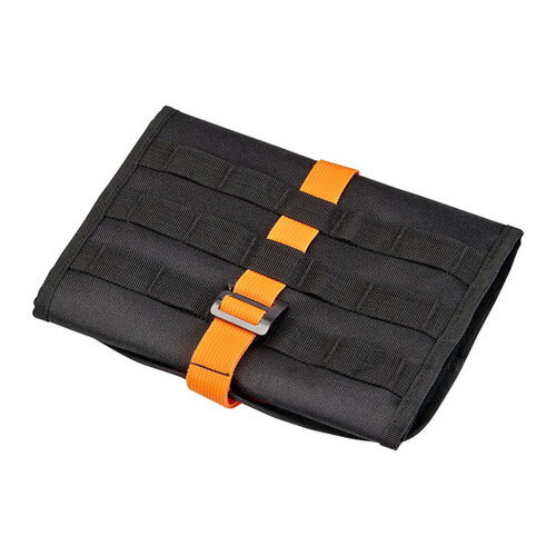Biltwell Exfil-0 2.0 Trousse à Outils Noir/Orange avec Système MOLLE et Poches Rip-Stop