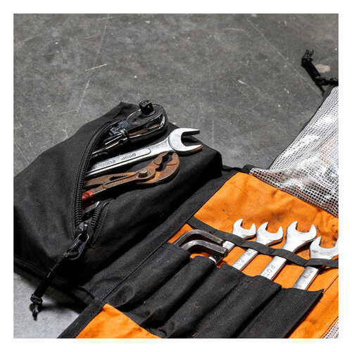 Biltwell Exfil-0 2.0 Tool Roll Black/Orange with MOLLE System and Rip-Stop Pockets