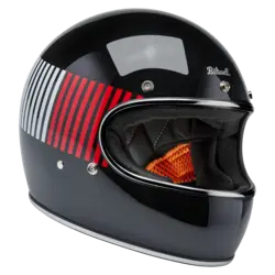 Gringo RWB Raceflow Helmet Black - ECE R22.06 & DOT Certified, Lightweight ABS Shell