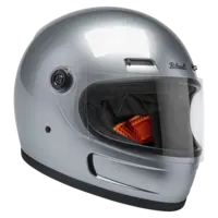 Casco Gringo SV Argento Lucido - Guscio in ABS Leggero, Ventilazione Integrata per Comfort