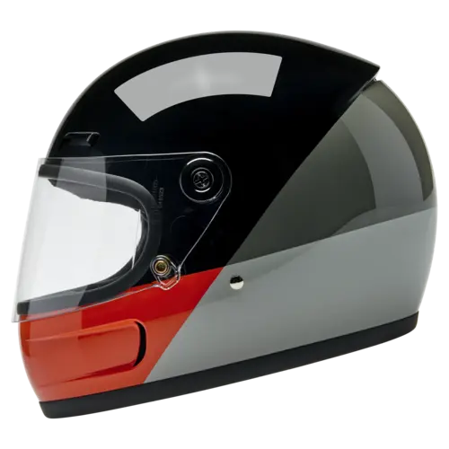 Biltwell Gringo SV Helm Intersection B/O/G - Leichte ABS-Schale, Integrierte Belüftung für Komfort