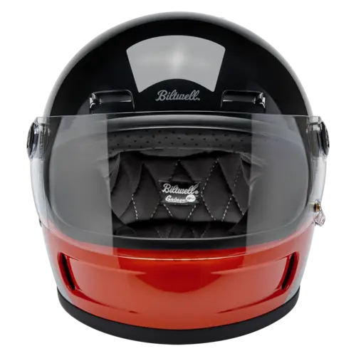 Biltwell Gringo SV Helm Intersection B/O/G - Leichte ABS-Schale, Integrierte Belüftung für Komfort