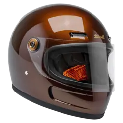 Gringo SV Helm Metallic Whiskey - Leichtes ABS-Gehäuse, Integrierte Belüftung für Komfort