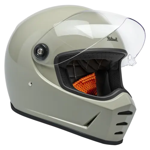 Biltwell Lane Splitter Helm Chalk - ECE 06 & DOT Genehmigt, Robuste ABS-Außenschale