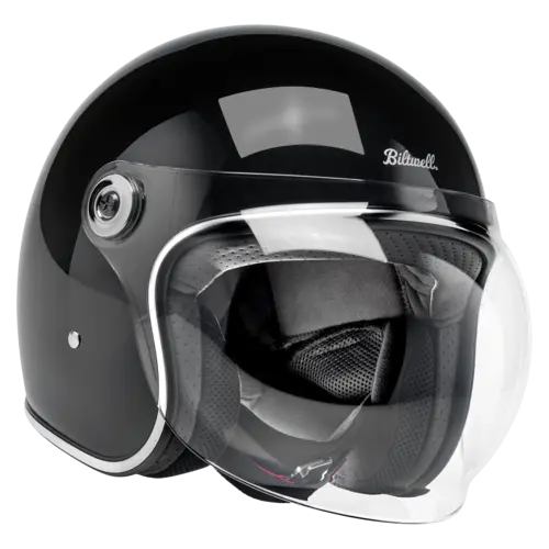 Biltwell Casco Aperto Tahoe Nero Lucido