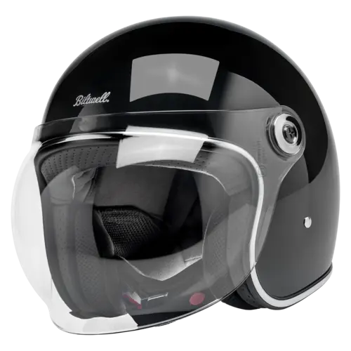 Biltwell Casque Jet Tahoe Noir Brillant
