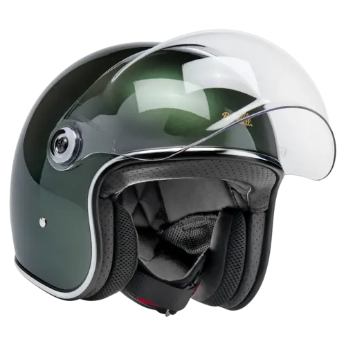 Biltwell Casque Jet Tahoe Metallic Sierra Green