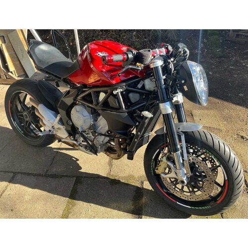 Raw Metal Racers Garde-boue avant pour MV Brutale, Dragster, conversion de fourche F3 2012-2016 | Plastique ABS