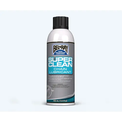 Bel-Ray Lubricante para cadenas, súper limpio 400 ml | Spray blanco para cadenas