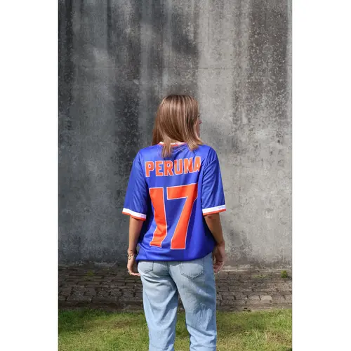 Roeg Roeg Peruna LE football jersey blue/orange