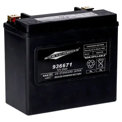 Standard Series - AGM sealed battery. 12v, 20ah. 320cca