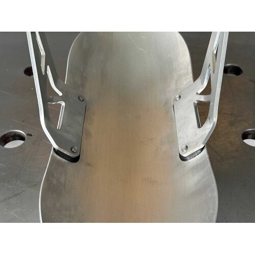 Raw Metal Racers Guardabarros delantero de aluminio para Honda CBR600RR (conversión de horquilla 2007-2021)