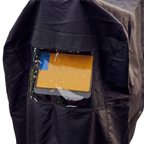 DS Covers Copertura per targa da esterno Alfa per moto con custodia - (scegli la taglia)